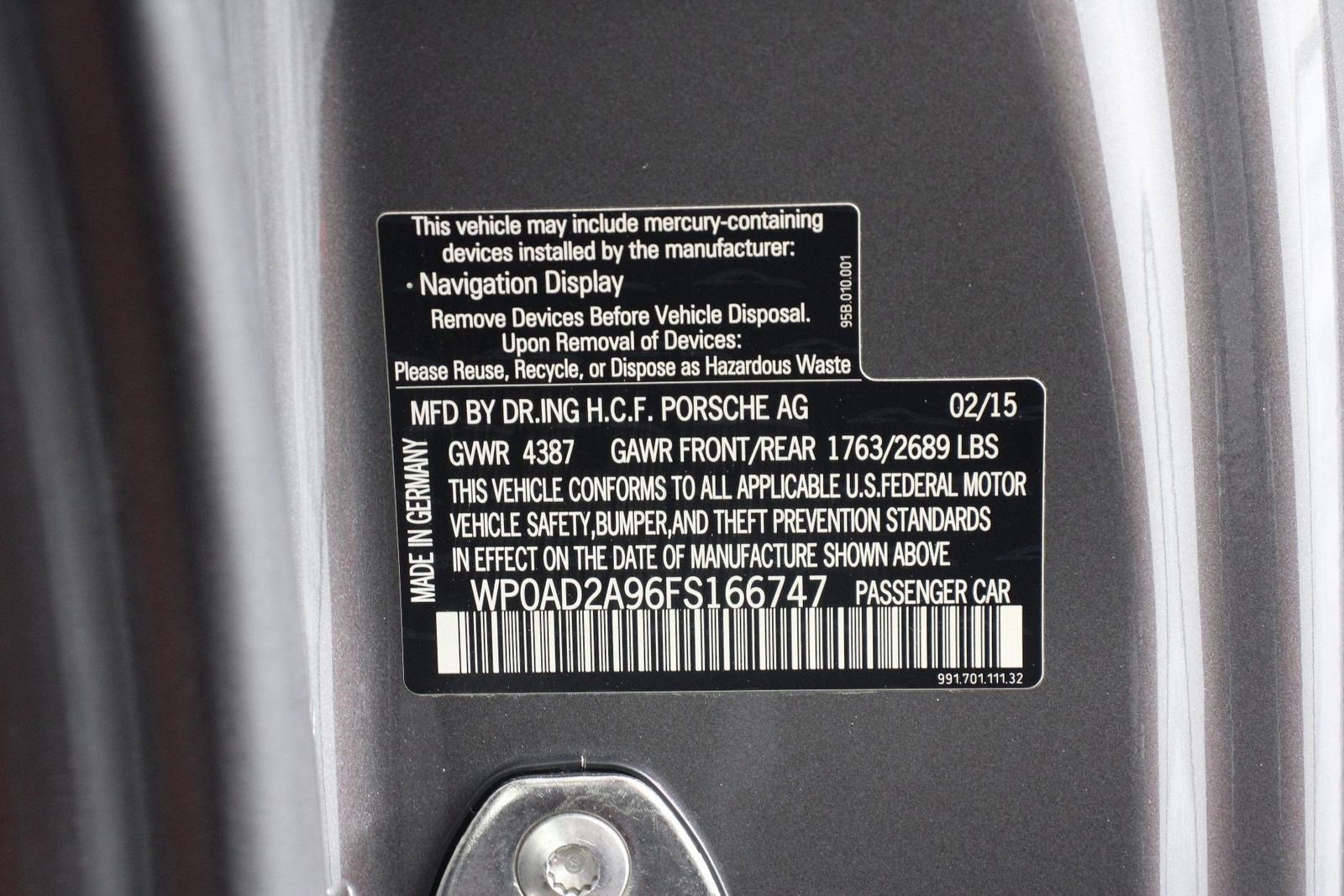 Certified 2015 Porsche 911 Turbo AWD/4WD image 19