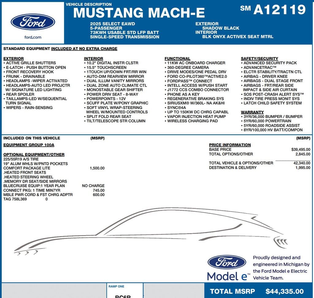 Used 2025 Ford Mustang Mach-E Select w/ Comfort Package Lite AWD/4WD video 2