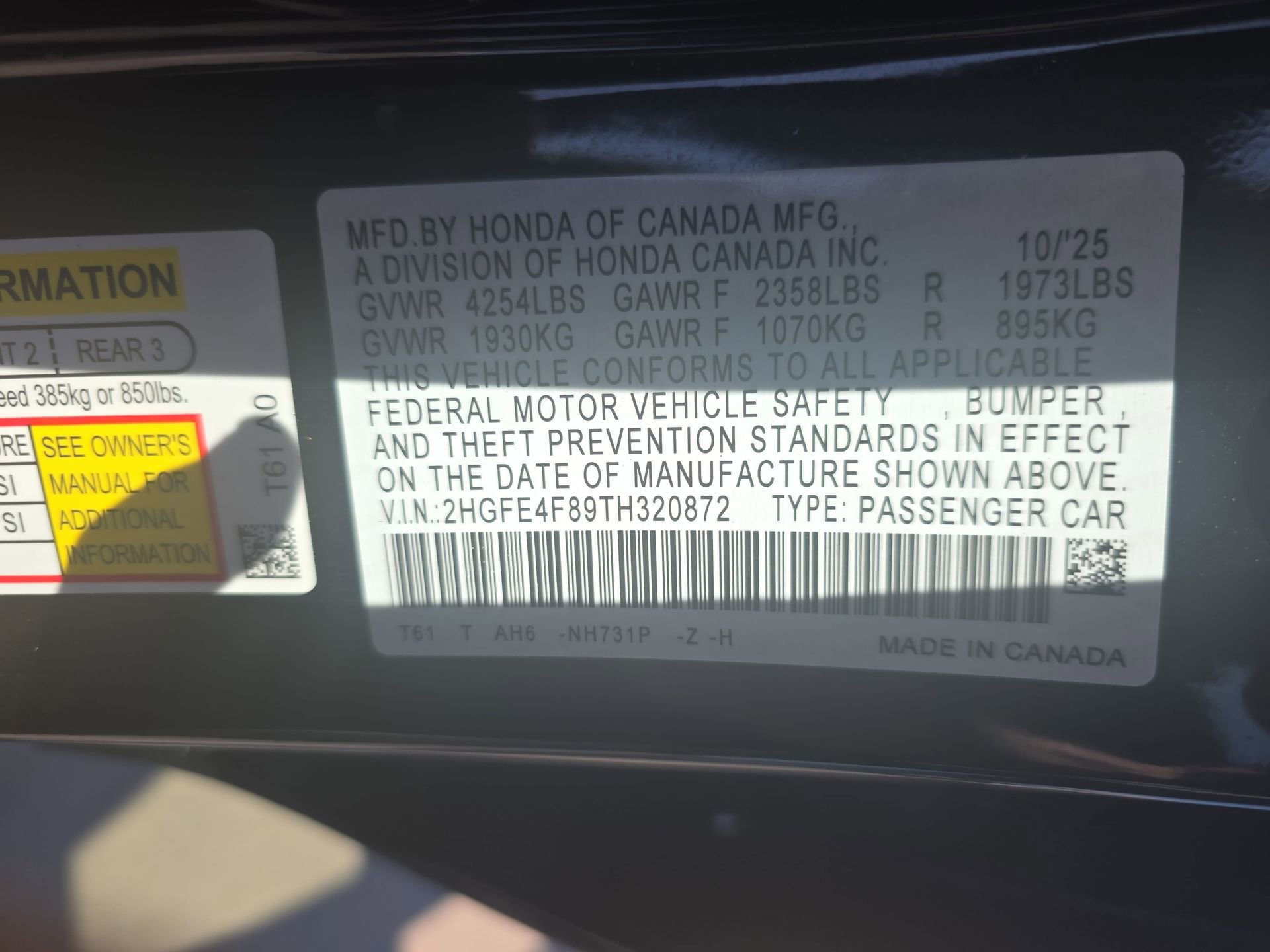 Used 2026 Honda Civic Sport image 33