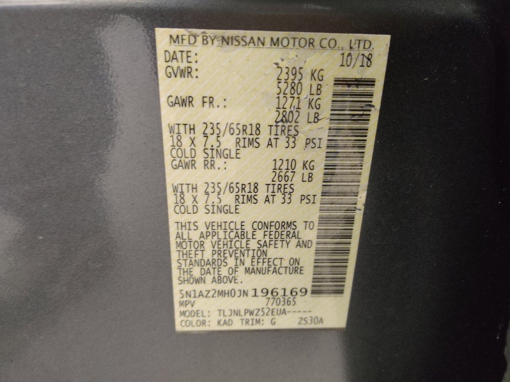 Used 2018 Nissan Murano S image 33