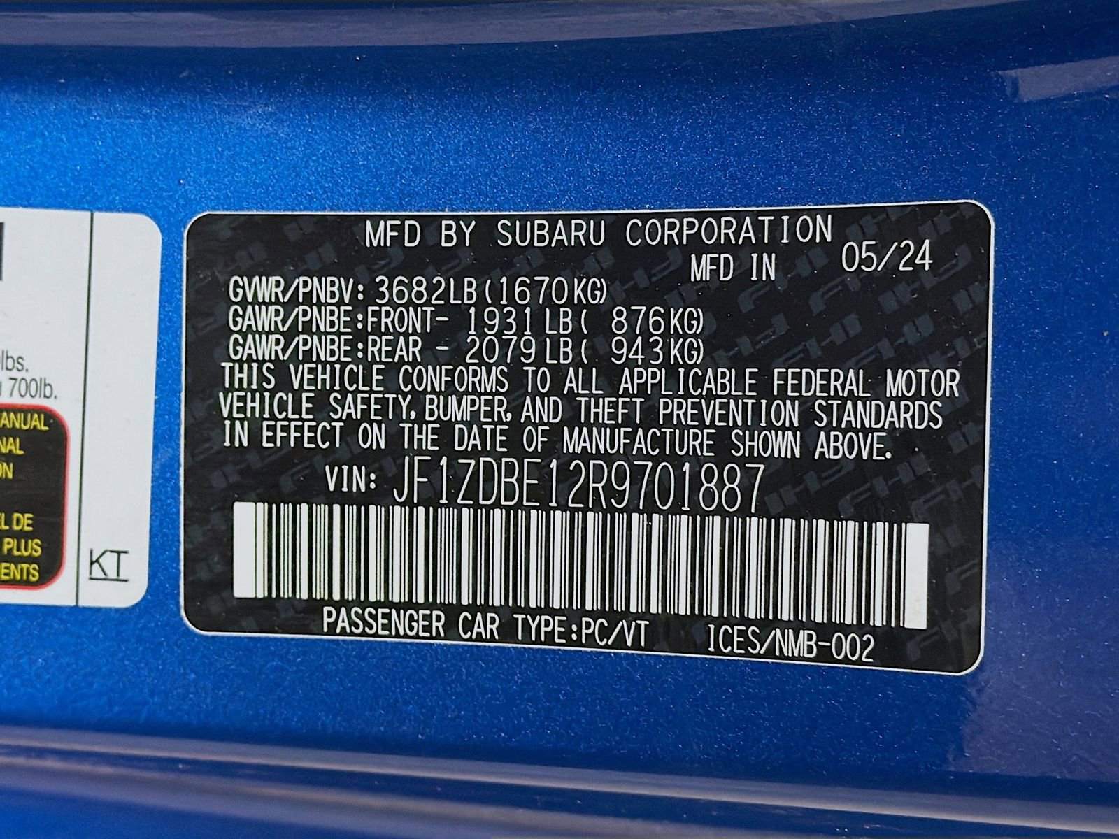 Used 2024 Subaru BRZ Limited RWD image 30