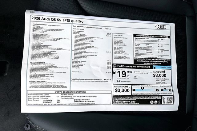 New 2026 Audi Q8 Premium Plus AWD/4WD image 14