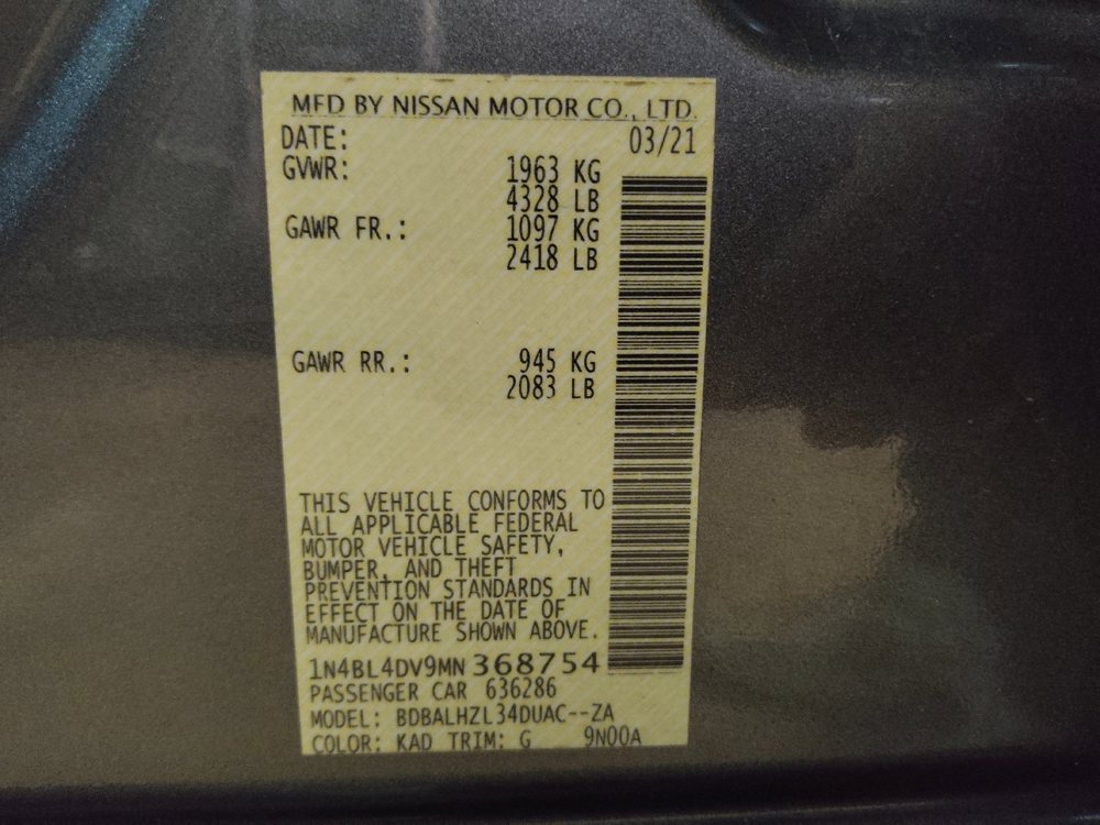 Used 2021 Nissan Altima 2.5 SV w/ SV Premium Package image 33