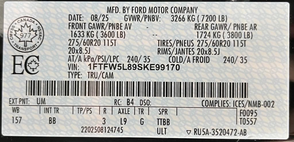 Used 2025 Ford F150 Lariat AWD/4WD image 60
