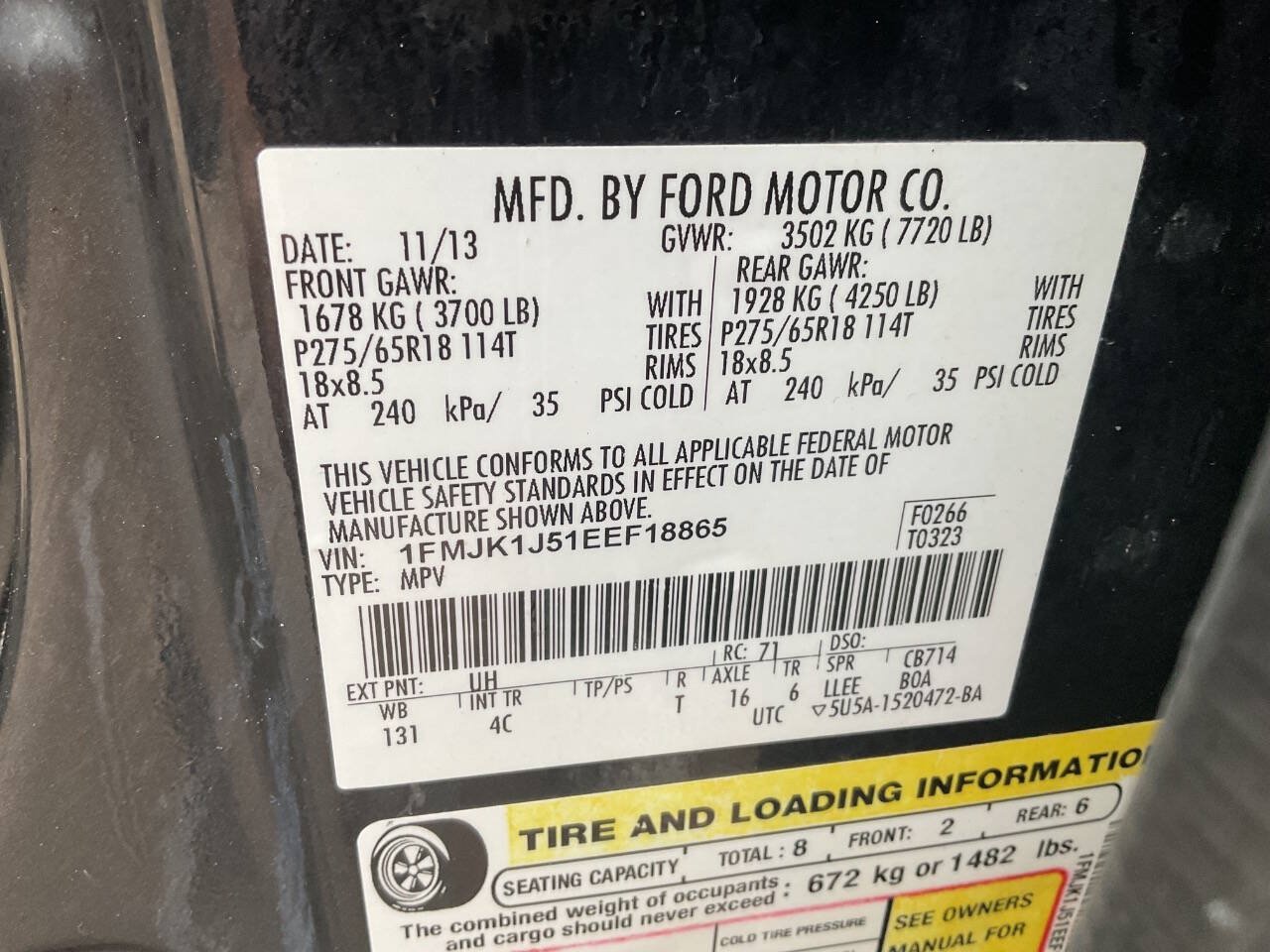 Used 2014 Ford Expedition EL XLT w/ Equipment Group 202A AWD/4WD image 20