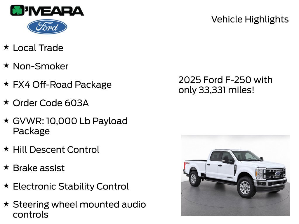 Used 2025 Ford F250 XLT w/ FX4 Off-Road Package AWD/4WD image 8