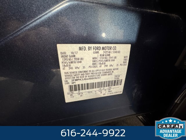 Used 2018 Ford Edge SEL w/ Equipment Group 201A FWD image 27