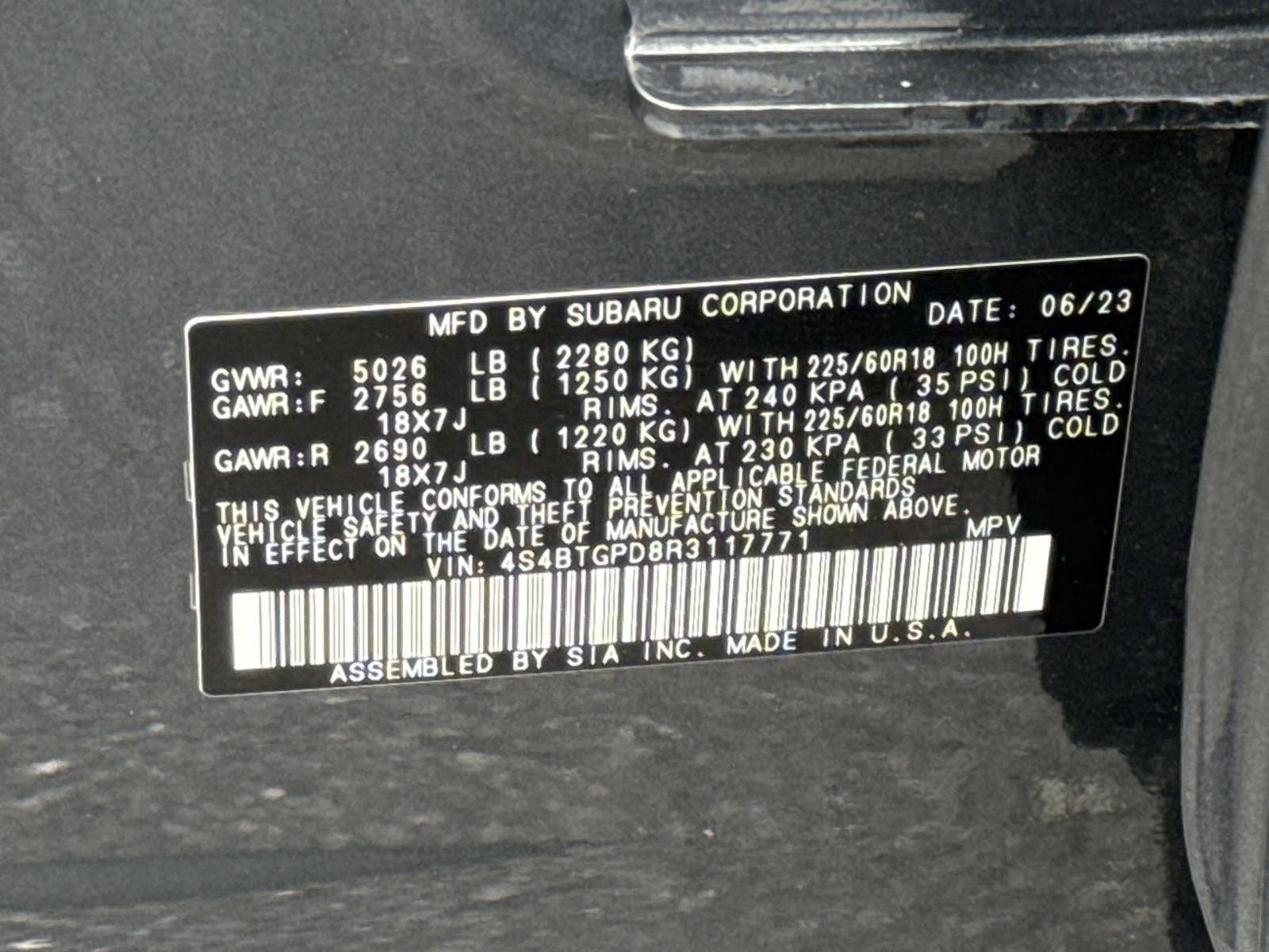 Used 2024 Subaru Outback Touring XT image 30