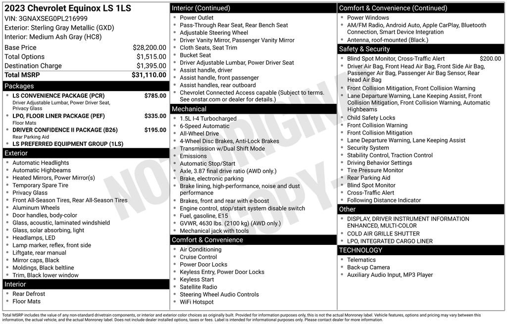 Used 2023 Chevrolet Equinox LS w/ LS Convenience Package image 11