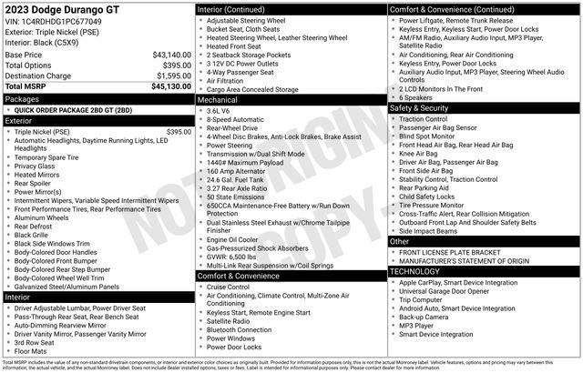 Used 2023 Dodge Durango GT RWD image 23