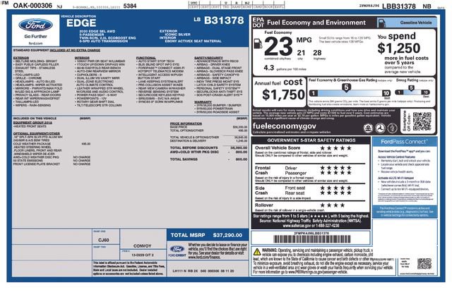 Used 2020 Ford Edge SEL w/ Cold Weather Package AWD/4WD image 36