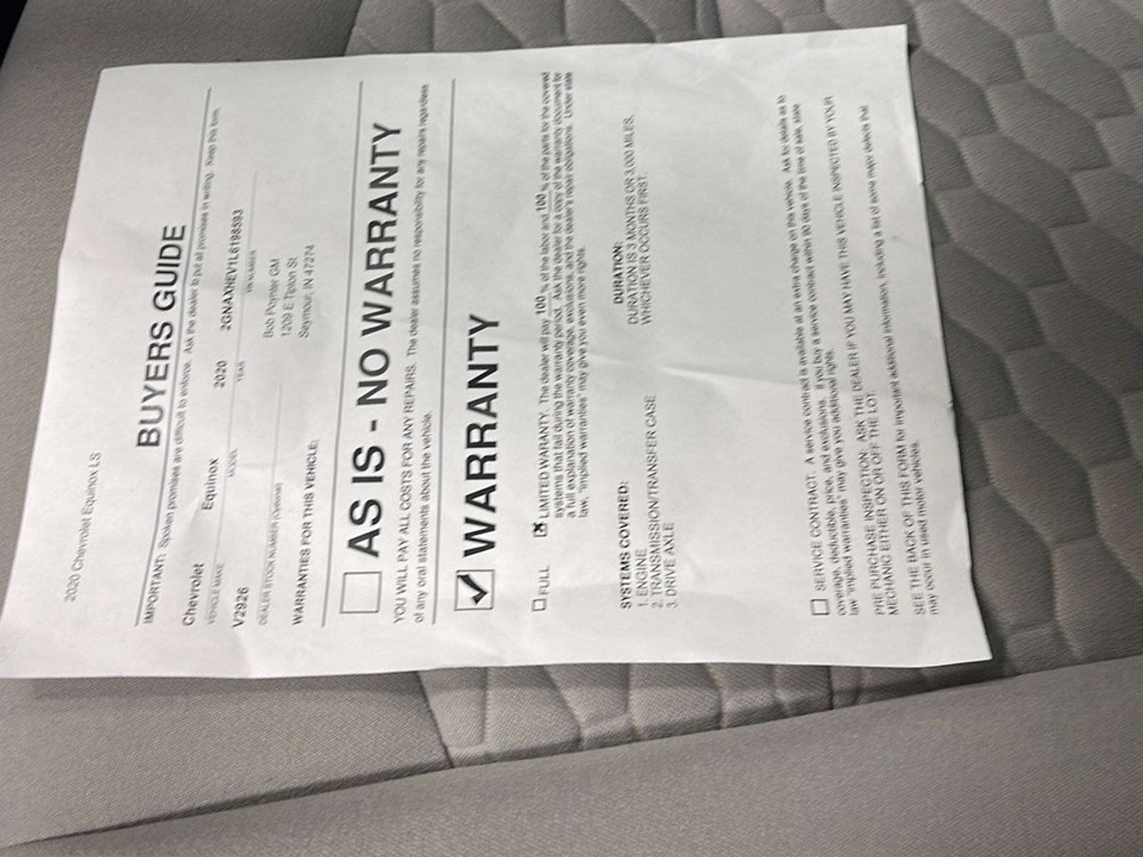 Used 2020 Chevrolet Equinox LS w/ LS Convenience Package FWD image 22