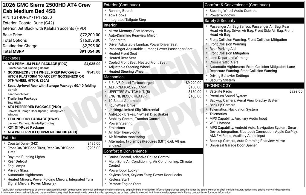 Used 2026 GMC Sierra 2500 AT4 w/ AT4 Premium Plus Package AWD/4WD image 40