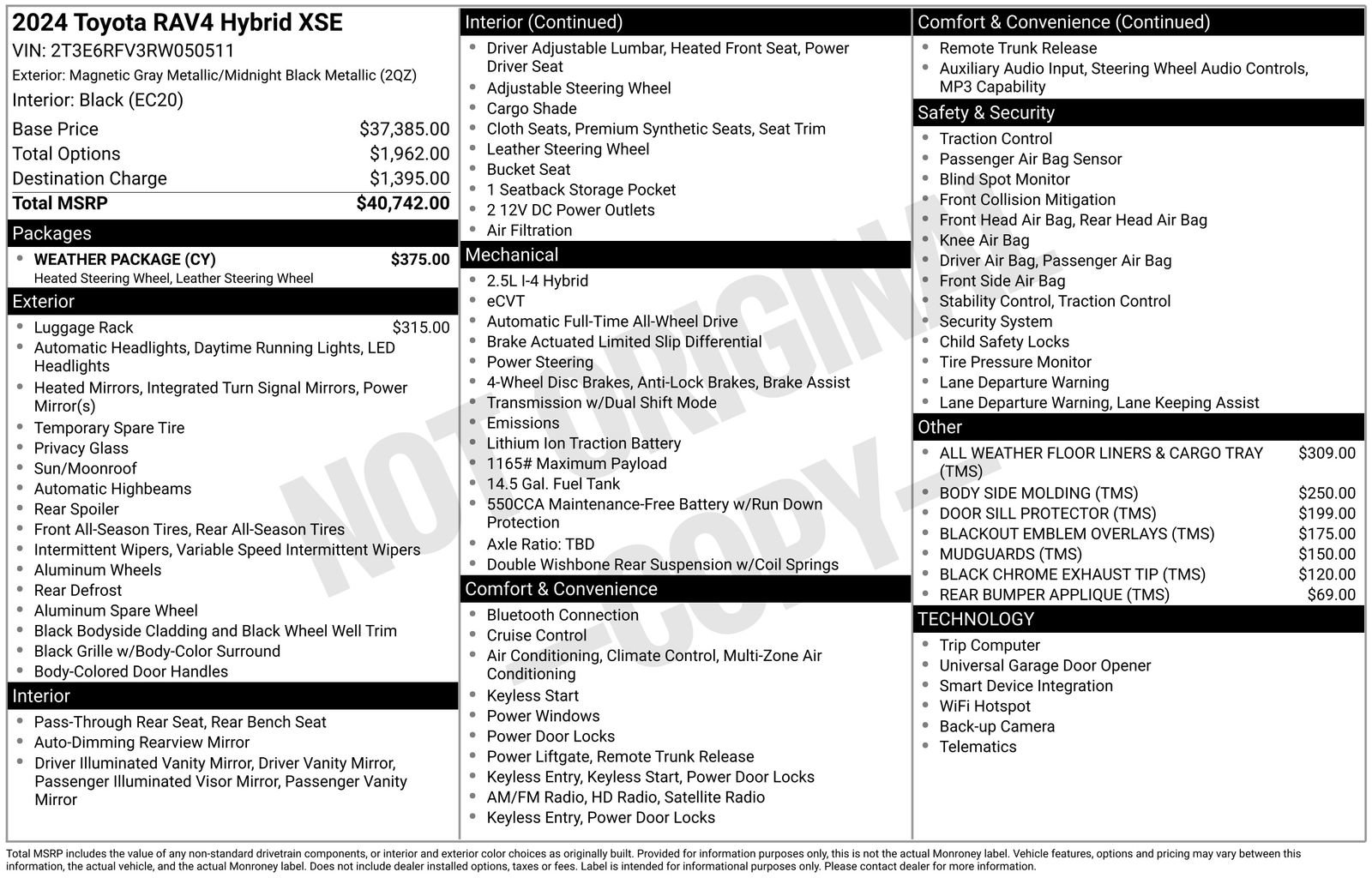 Used 2024 Toyota RAV4 XSE w/ Weather Package image 44