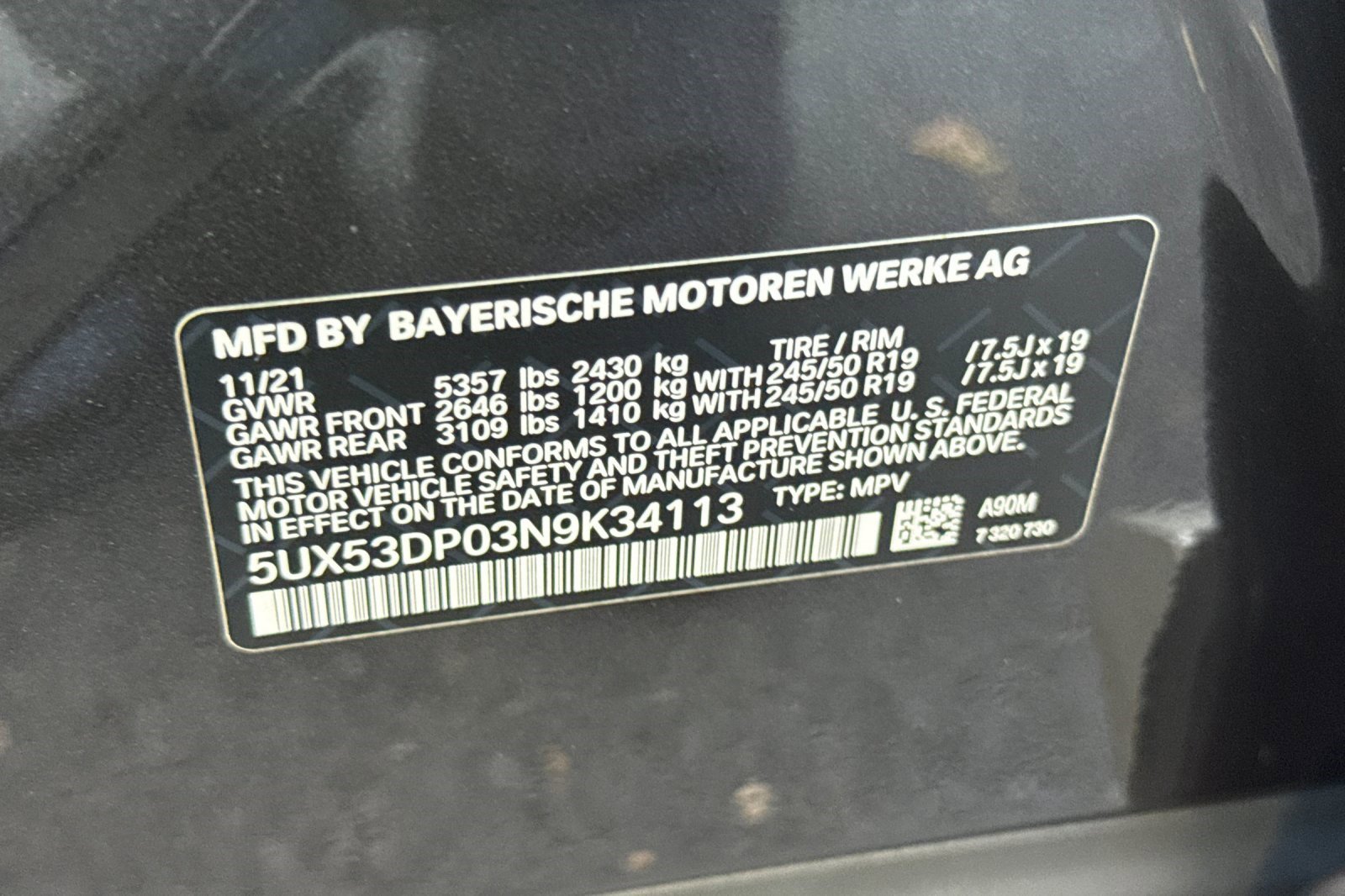 Certified 2022 BMW X3 xDrive30i w/ Premium Package 2 image 39