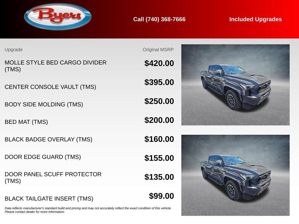 Used 2024 Toyota Tacoma TRD Sport w/ TRD Sport Premium Package AWD/4WD image 6