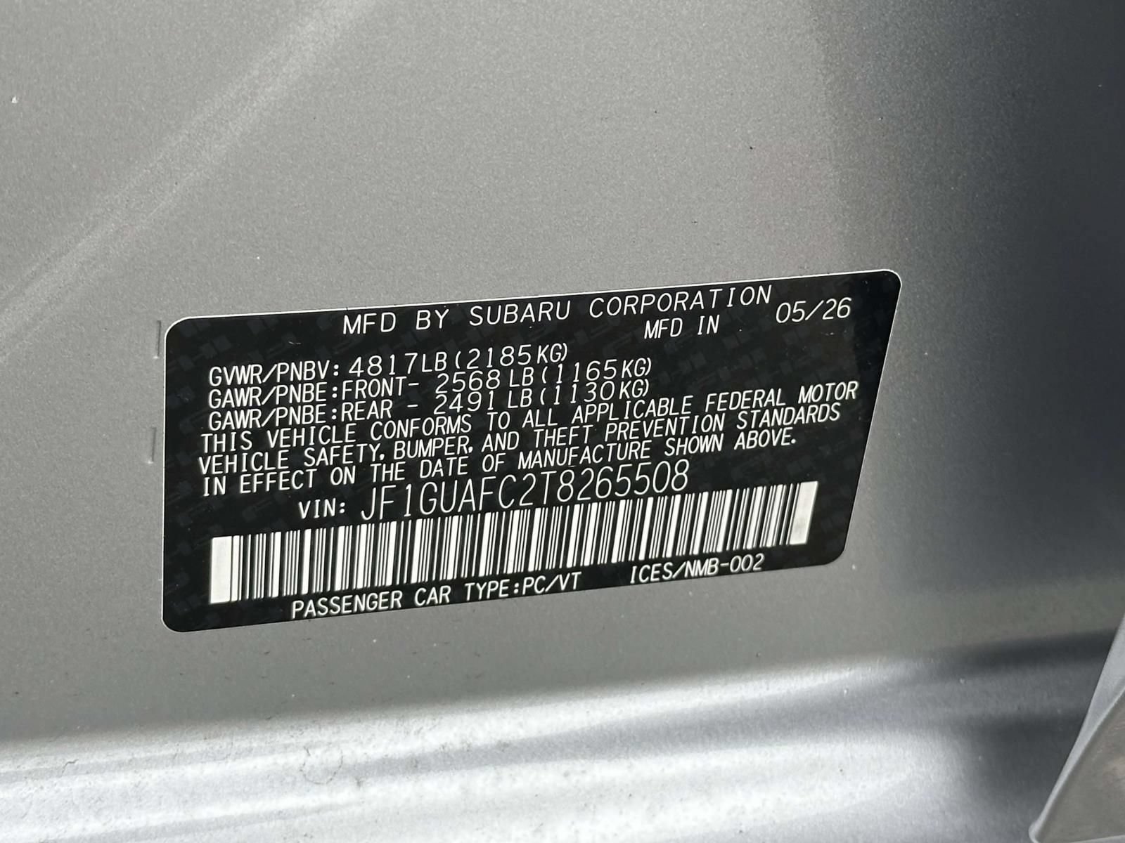 New 2026 Subaru Impreza 2.0i Sport AWD/4WD image 15