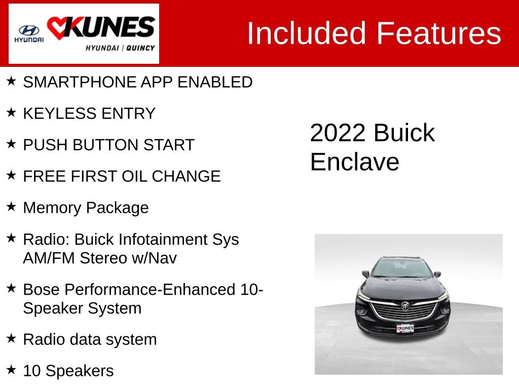 Used 2022 Buick Enclave Premium w/ Experience Buick Package AWD/4WD image 3