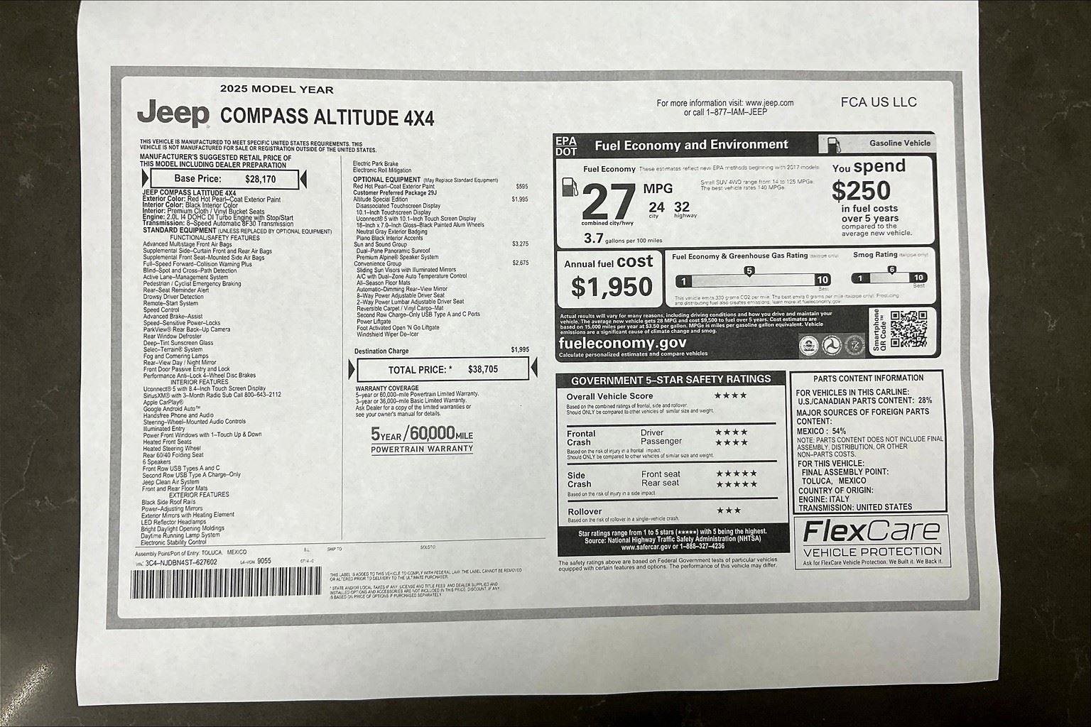 New 2025 Jeep Compass Latitude w/ Sun & Sound Group image 14