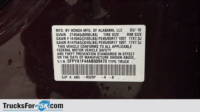 Used 2010 Honda Ridgeline RTS image 26