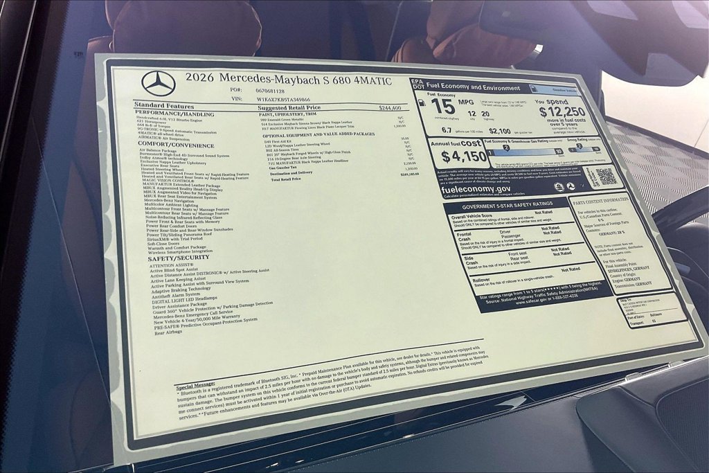 New 2026 Mercedes-Benz Maybach S 680 4MATIC image 14
