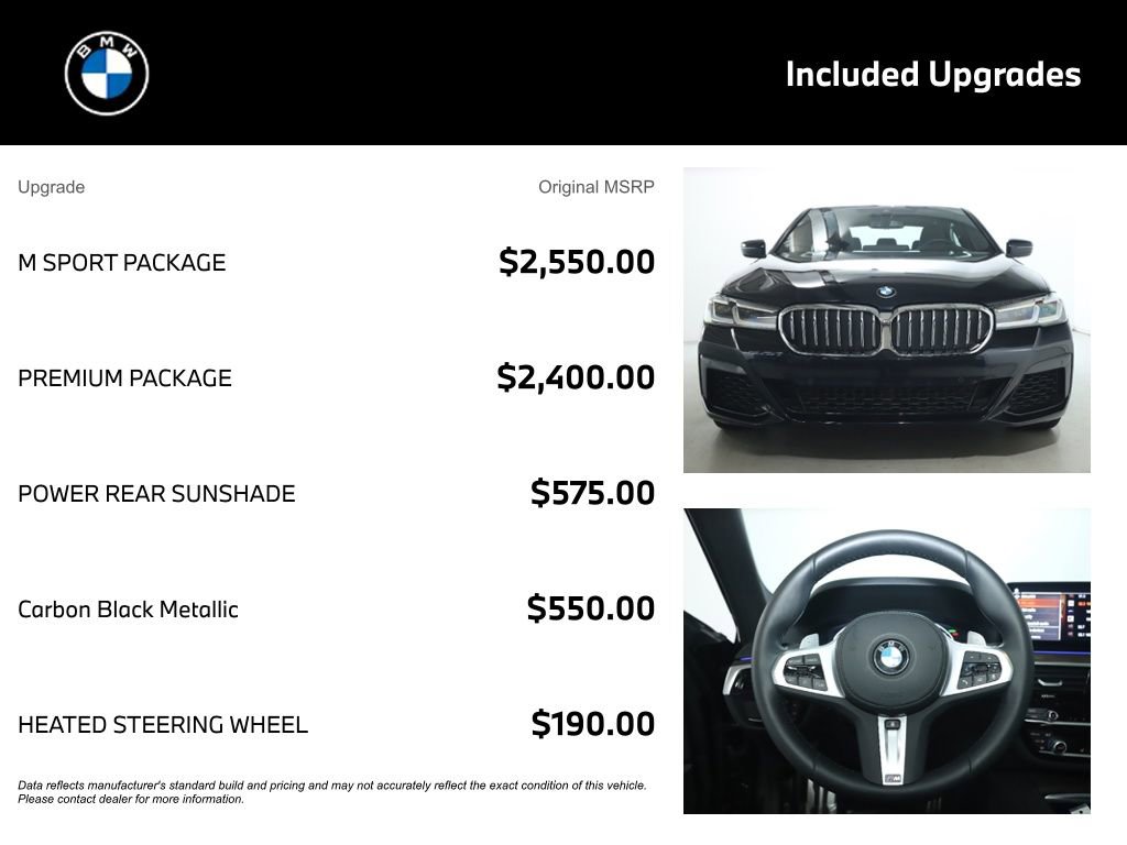 Certified 2022 BMW 540i xDrive w/ M Sport Package image 4