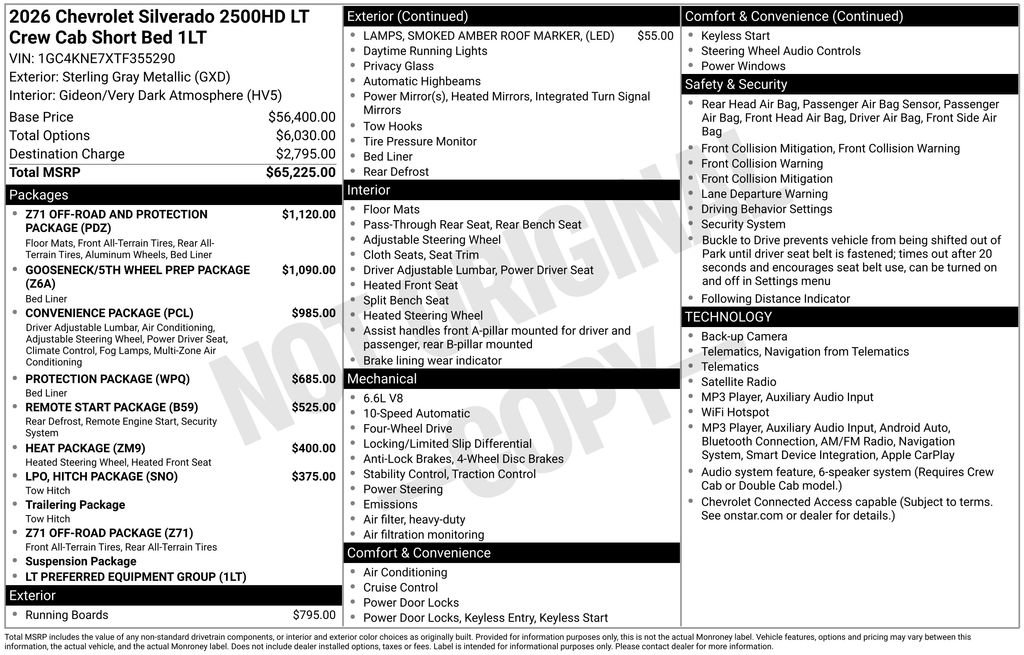 New 2026 Chevrolet Silverado 2500 LT AWD/4WD image 33