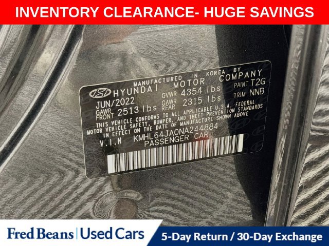 Used 2022 Hyundai Sonata SEL FWD image 36