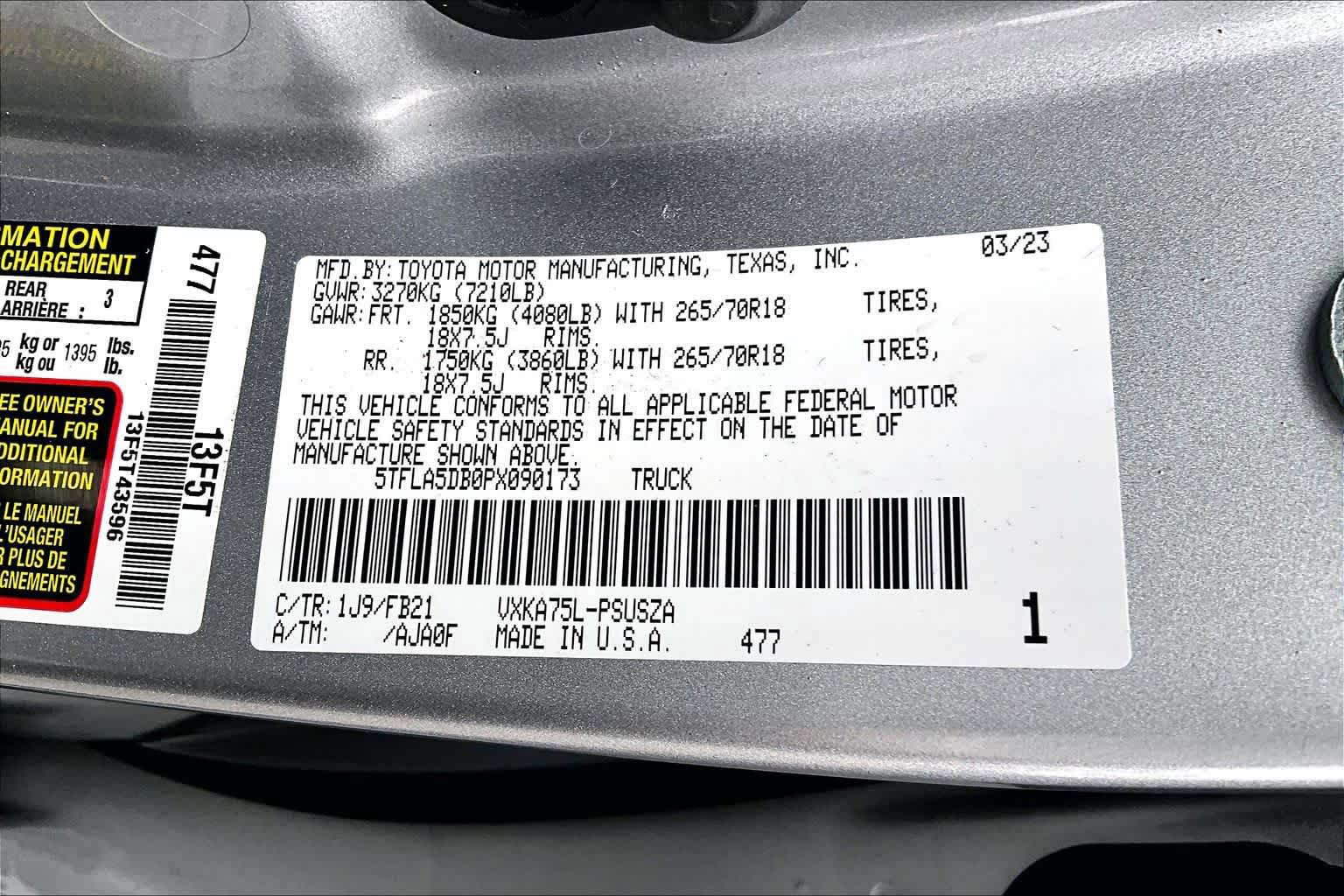 Used 2023 Toyota Tundra SR5 w/ TRD Off-Road Package image 33
