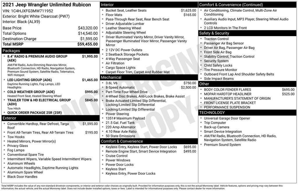 Used 2021 Jeep Wrangler Unlimited Rubicon image 35