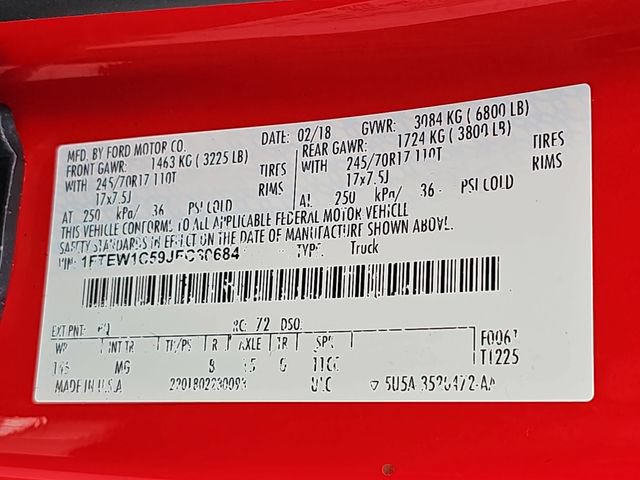 Used 2018 Ford F150 XLT RWD image 36