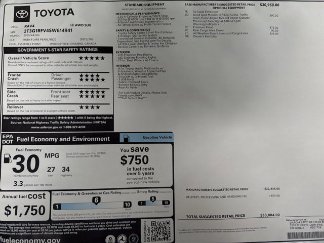 New 2025 Toyota RAV4 LE image 24