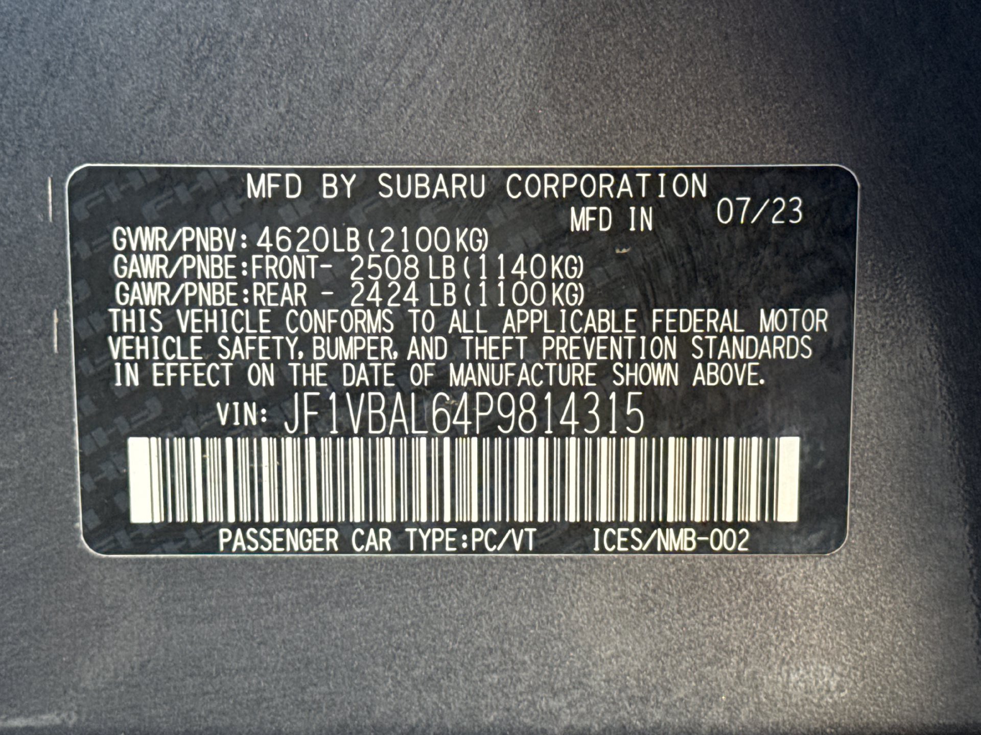 Used 2023 Subaru WRX Limited AWD/4WD image 21