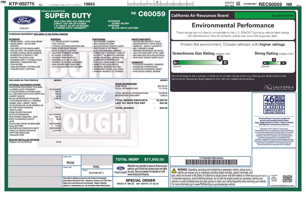 Used 2024 Ford F250 Lariat w/ Lariat Ultimate Package AWD/4WD image 5