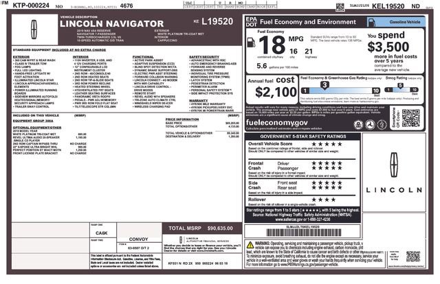 Used 2019 Lincoln Navigator Reserve image 30