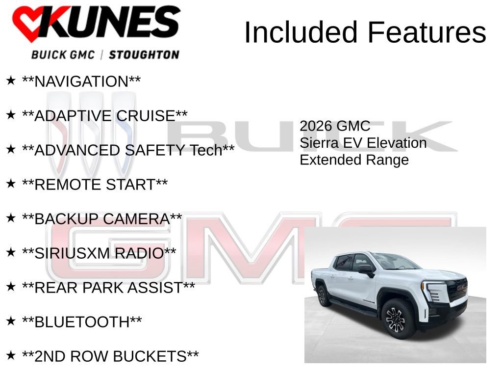 New 2026 GMC Sierra EV Elevation w/ Premium Package AWD/4WD image 2