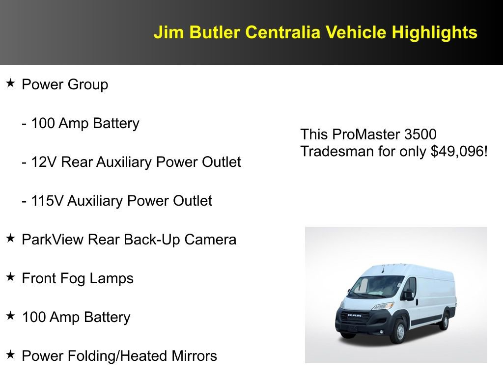 New 2026 RAM ProMaster 3500 w/ Convenience Group image 14