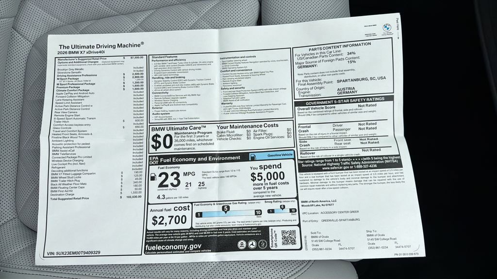 New 2026 BMW X7 xDrive40i image 27