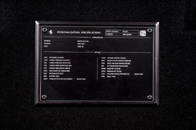 Certified 2016 Ferrari 488 Spider RWD image 64