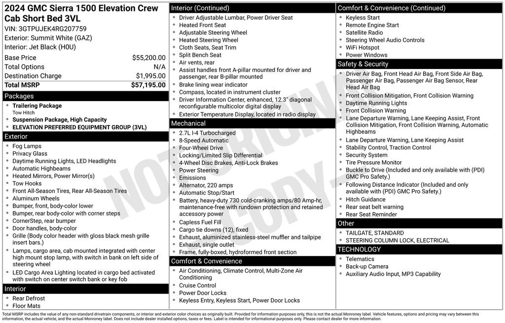 Used 2024 GMC Sierra 1500 Elevation image 15