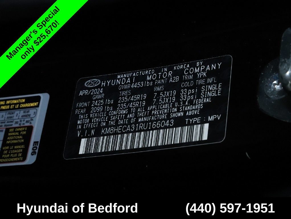 Used 2024 Hyundai Kona Limited AWD/4WD image 23