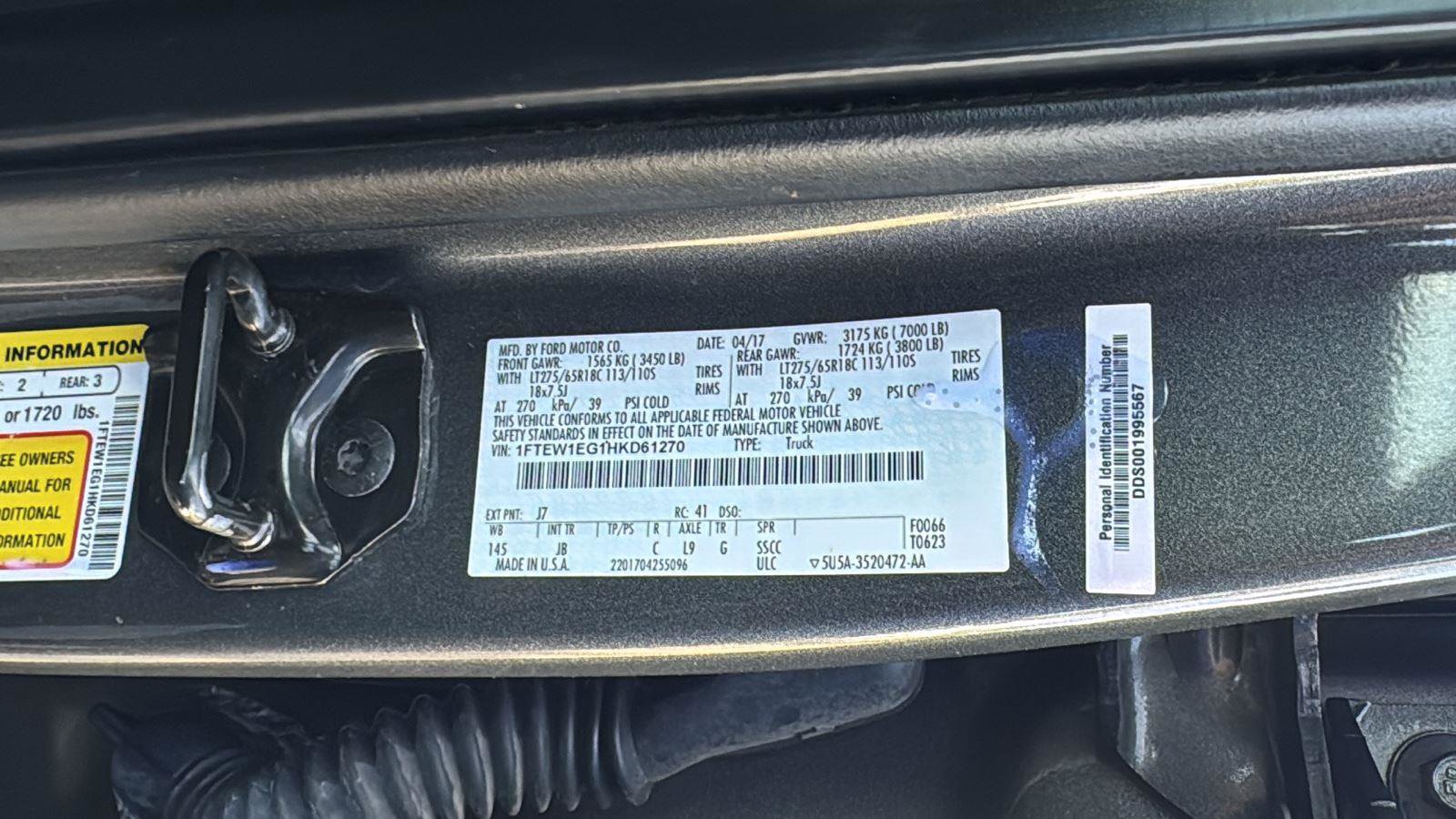 Used 2017 Ford F150 XLT w/ Equipment Group 302A Luxury image 24