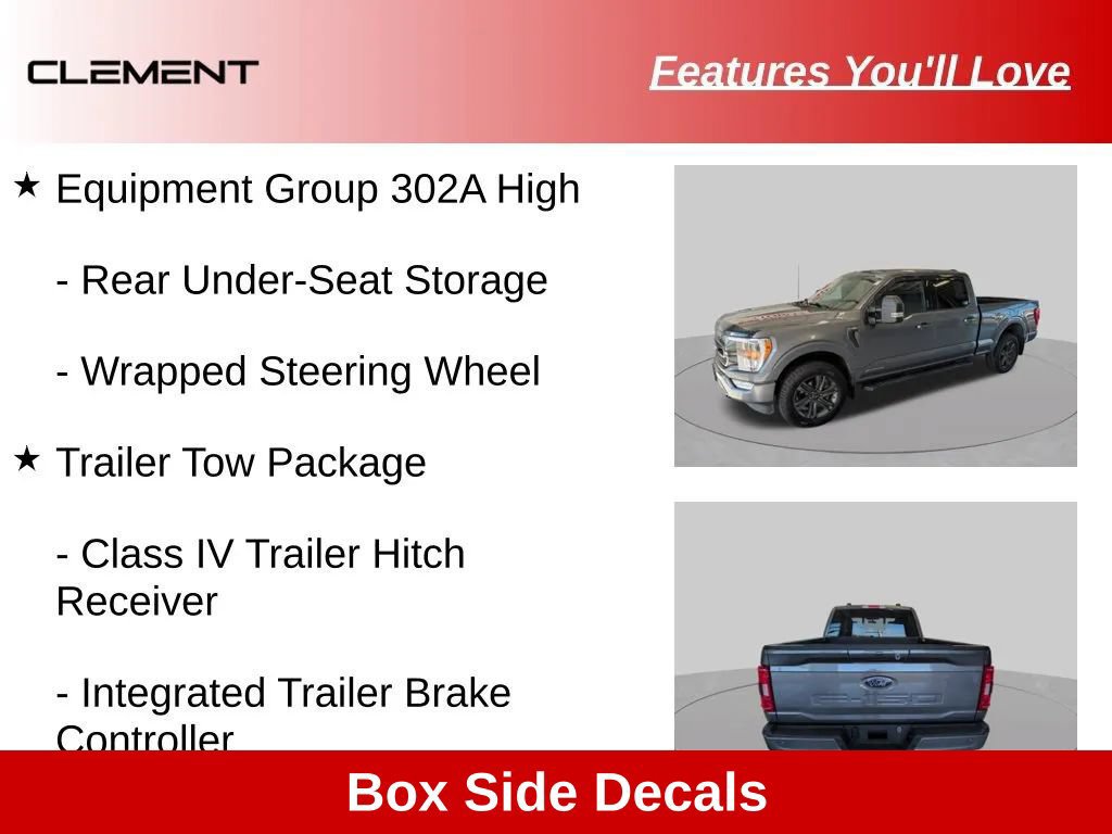 Used 2023 Ford F150 XLT w/ Equipment Group 302A High AWD/4WD image 50