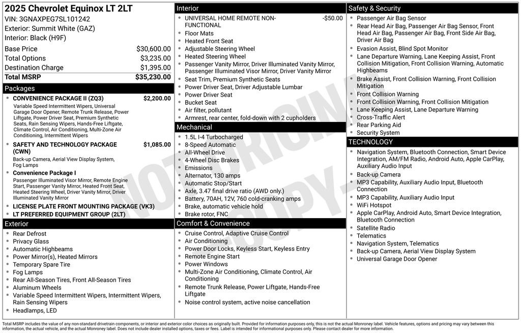 Certified 2025 Chevrolet Equinox LT w/ Convenience Package II AWD/4WD image 5