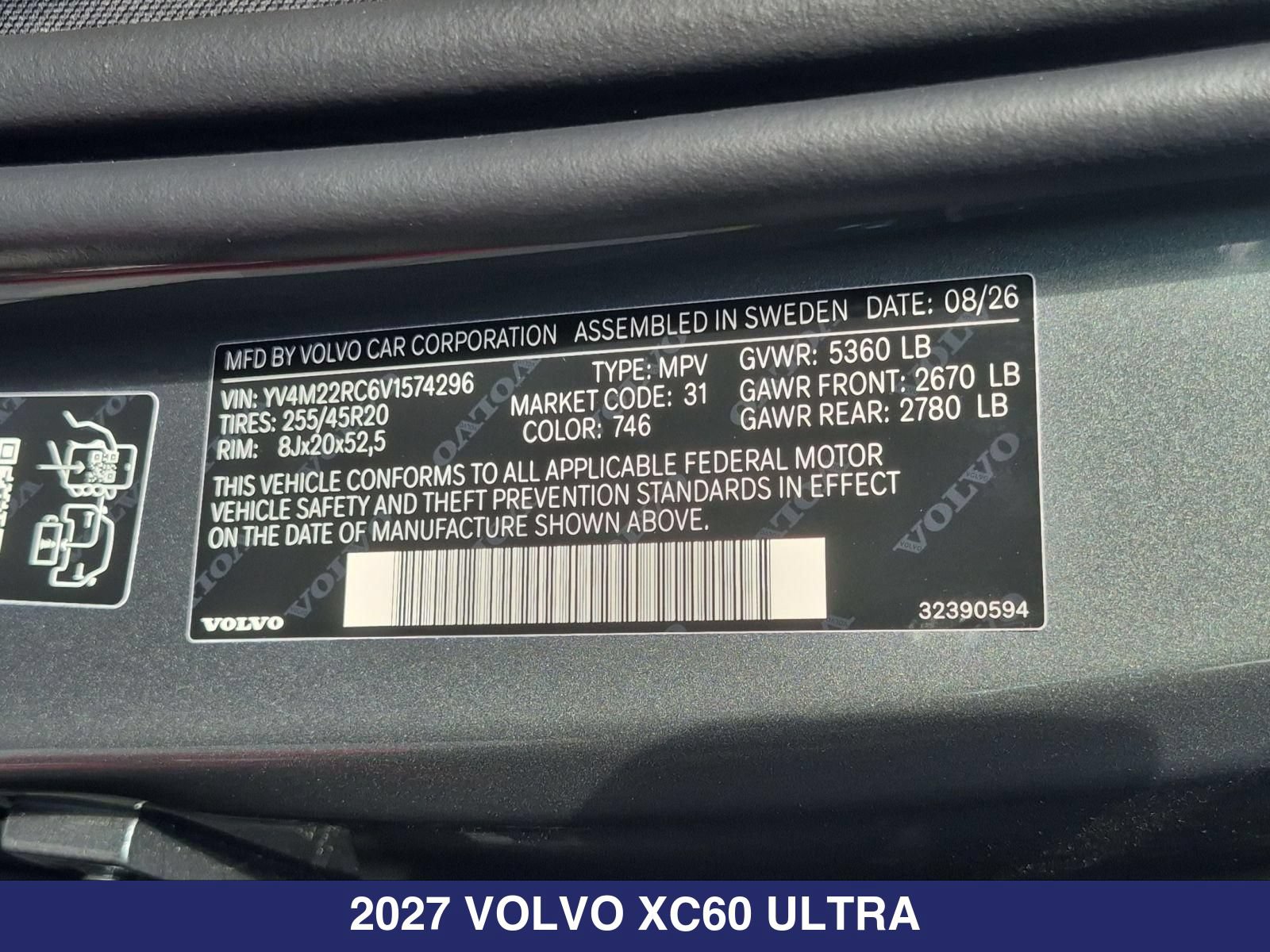 New 2027 Volvo XC60 B5 Ultra AWD/4WD image 27