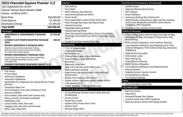 Used 2023 Chevrolet Equinox Premier AWD/4WD image 4