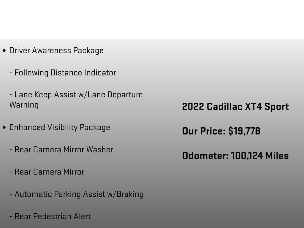 Used 2022 Cadillac XT4 Sport FWD image 30