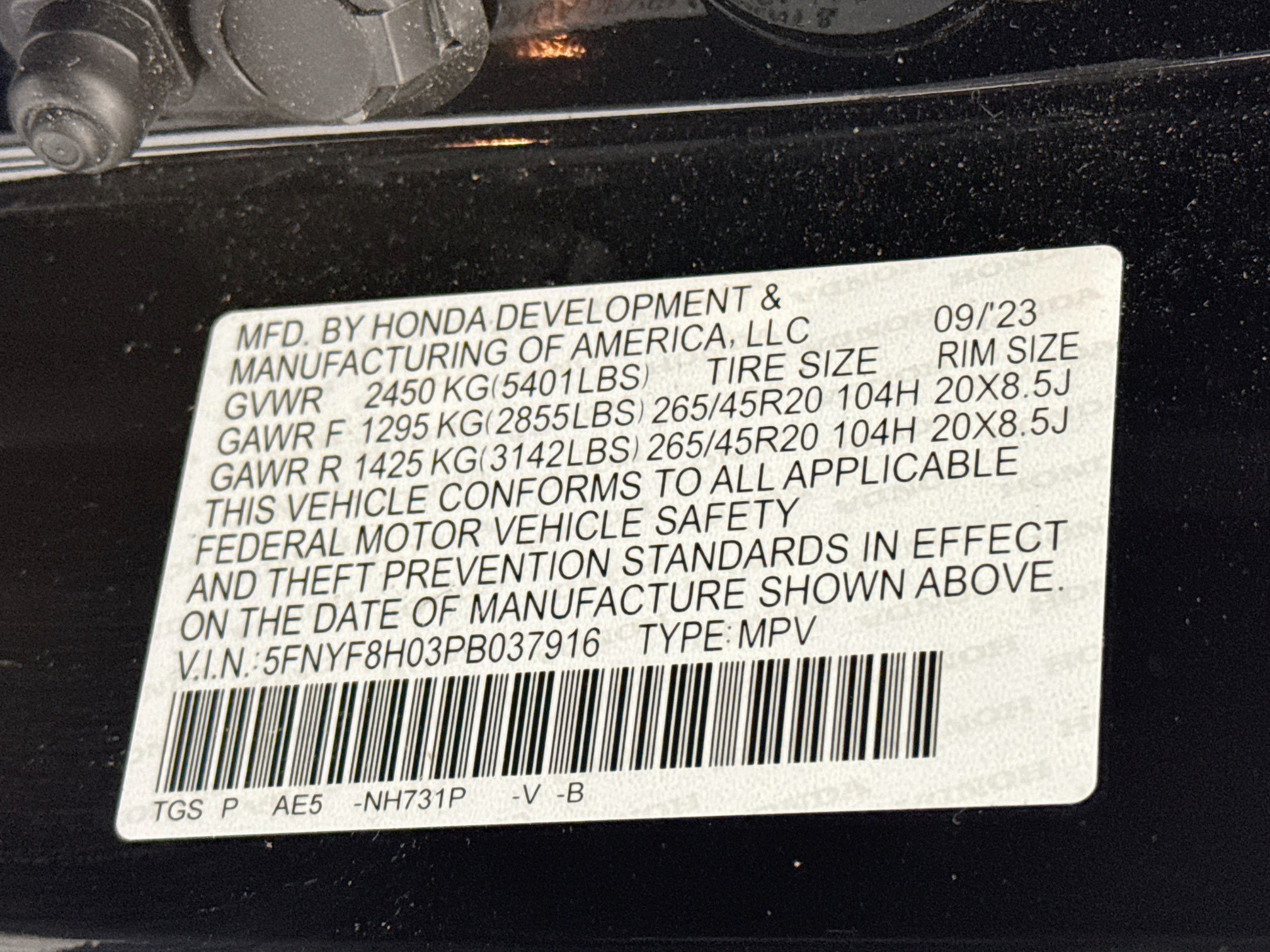 Certified 2023 Honda Passport Elite image 33