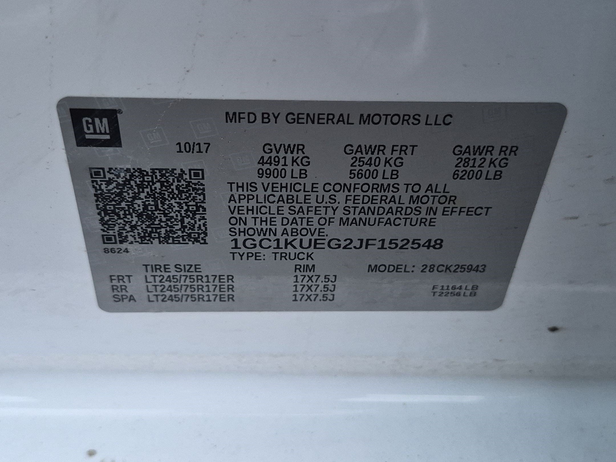 Used 2018 Chevrolet Silverado 2500 W/T w/ Snow Plow Prep Package AWD/4WD image 33