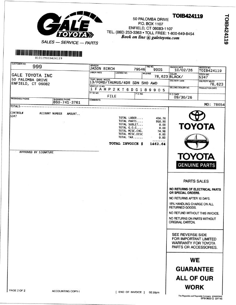 Used 2013 Ford Taurus SHO AWD/4WD image 13